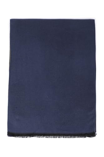 Men Navy Solid Casual Muffler