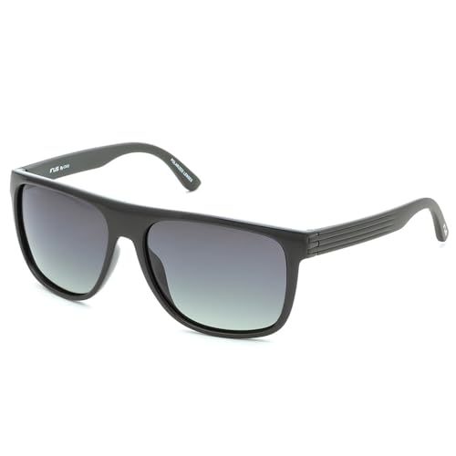 IRUS 100% UV protected Gradient Polarized sunglasses for Men with Black Polycarbonate frame and Green colored lens