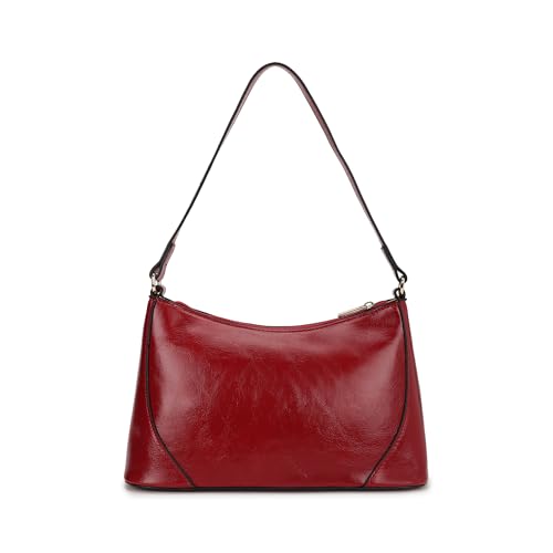 Fastrack Women's Stud Detail Shoulder Bag with Top Zip Closure | Trendy Stitching and Metal Stud Accents, Inner Zip and Slip Pockets | Comfortable Shoulder Strap | Trendy Women's Handbags
