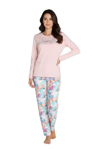 Zivame Buttersoft Knit Poly Pyjama Set-Seed Pearl, L
