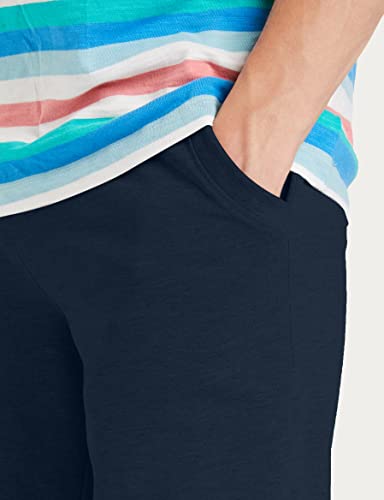 Van Heusen Athleisure Men Knit Shorts - Cotton Rich - Smart Tech, Easy Stain Release, Anti Stat, Ultra Soft, Moisture Wicking_50001_Navy_S