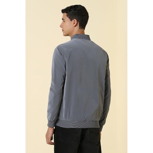 Allen Solly Mens baseball collar solid jacket