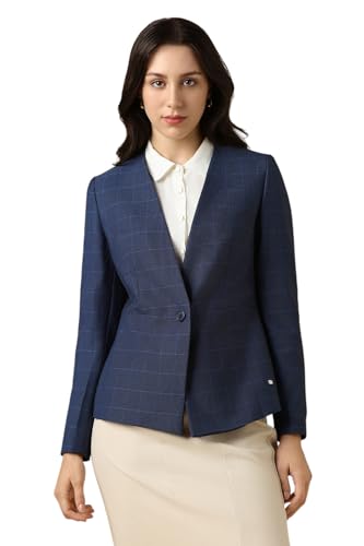Allen Solly Women's Blazer (AHBZWRGFI75200_Navy