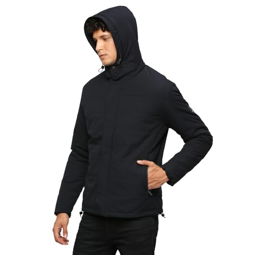 Pepe Jeans Men's A-Line Coat (PM402945_Navy Blue_Dark