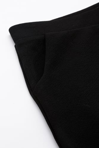 Allen Solly Girls Black Solid Contemporary Fit Trousers