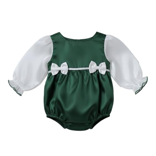 Hopscotch Contrast Bow Applique Onesie (9-12 Months)