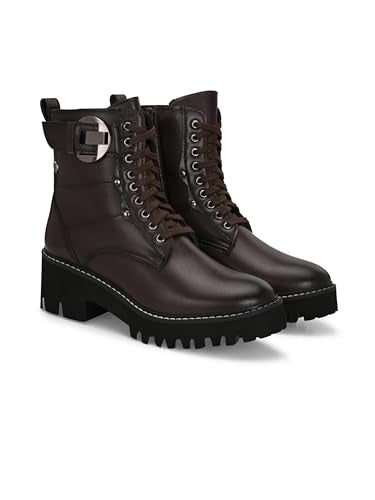 Delize Brown women derby ankle boots 67802-41