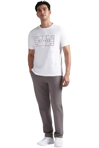 Reebok Men's Regular Fit T-Shirt (RMKCCA0819_White