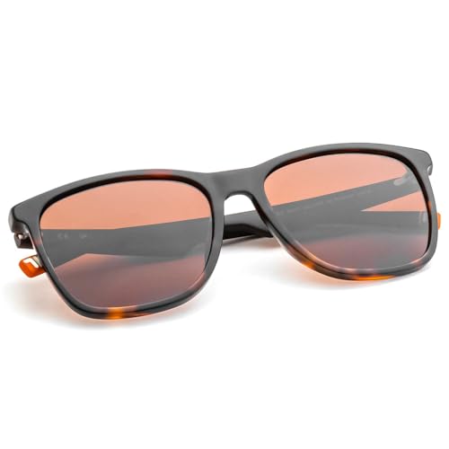 FILA 100% UV protected Solid Polarized sunglasses for Men with Havana Acetate frame and Brown colored Lens