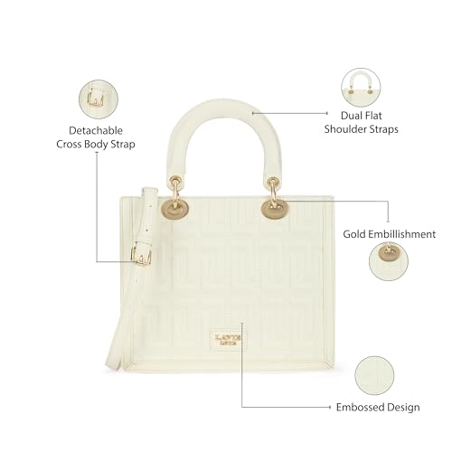 Lavie Luxe Women's Diobox 25 Quilted Satchel Handbag | Satchel Bag for Work | Ladies purse | Stylish Shoulder Bag | Gift for Women