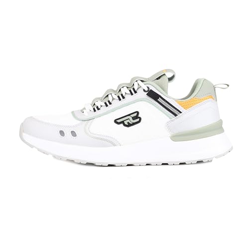 Red Chief Men’s Athletic Running Sneakers | Breathable Mesh Upper | Durable Synthetic PU | Low-Cut Lightweight Design | Grey (R1744)