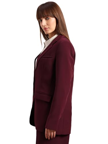 VERO MODA Women's Solid Single Breasted Blazer