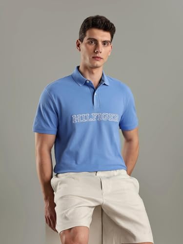 Tommy Hilfiger Embroidered Logo Regular-Fit Cotton Polo T-Shirt