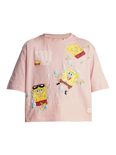 VERO MODA Girls Boxy Pink T-Shirt