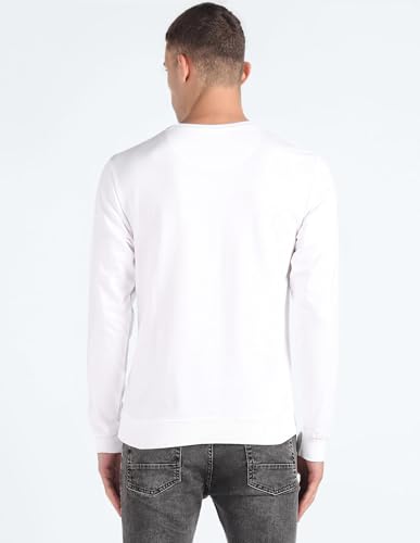 Crew Neck Brand Print Sweatshirt