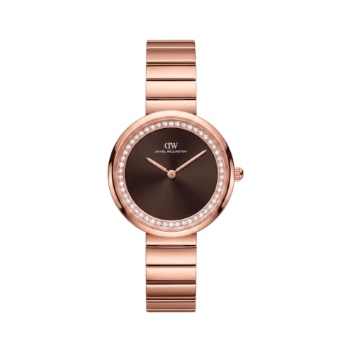 Daniel Wellington Round 30mm Brown Dial Analog Women Watch - DW0DL1701