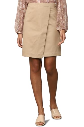 Allen Solly Polyester Blend Western Skirt Beige