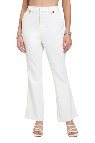 Annabelle by Pantaloons Women's Loose Casual Pants (110160590006 DE Blanc