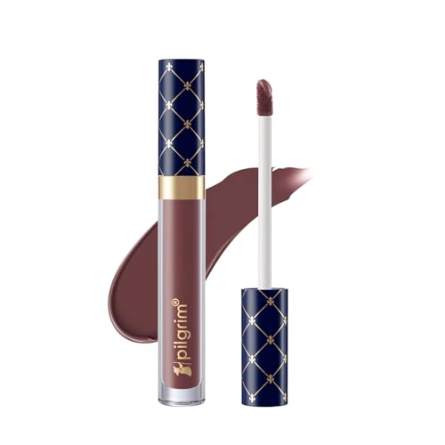 Pilgrim Oh So Crème! Premium Matte Liquid Lipstick | Most Lightweight & Transfer-proof Lipstick | Highly Pigmented & Long-Lasting | 3.5ml (Mauve Affaire-23)