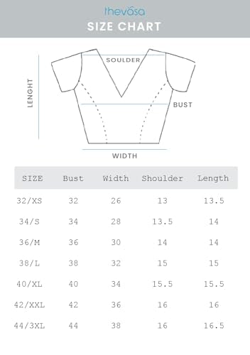 Thevasa Women's Halo Curve Blouse (Black, 42)