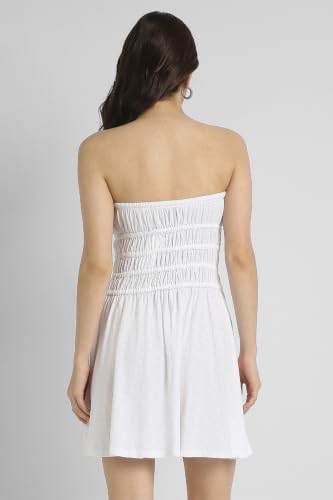 American Eagle Sunchaser Knit Strapless Smocked Bodice Mini Dress