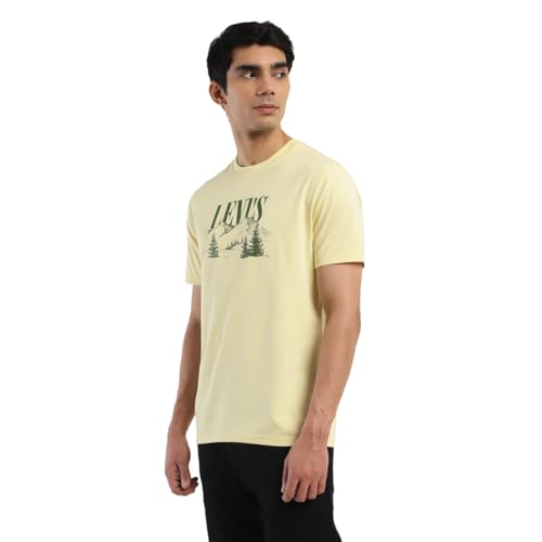 Levi's Men's Regular Fit T-Shirt (16960-1173_Yellow