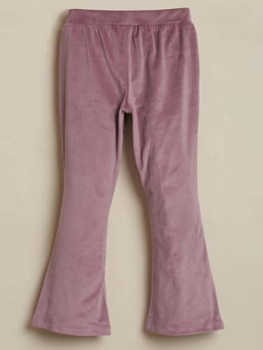 Girls Pink Solid Trousers