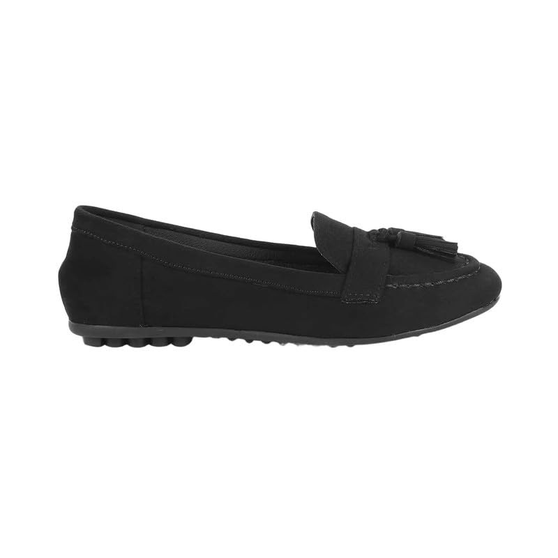 tresmode Jonum Black Women's Casual Loafers in Size 3 UK / 36 EU