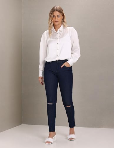 U.S. POLO ASSN. Women's Skinny Jeans (Uwaw22Jn032- Mid Blue_30)