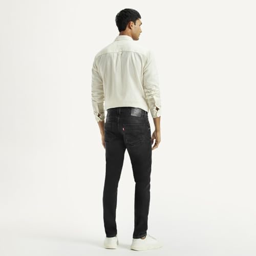 Levi's Men's Black Slim Tapered Fit Mid Rise Jeans, 004AZ-0000, 30