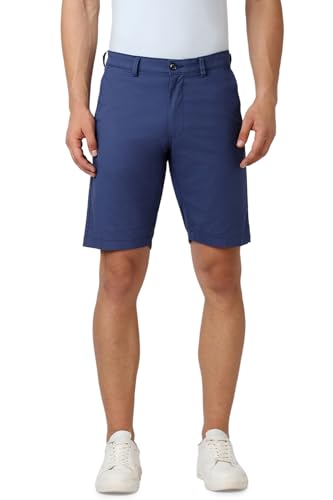 Van Heusen Men's Chino Shorts (VSSRURGBW77631_Blue