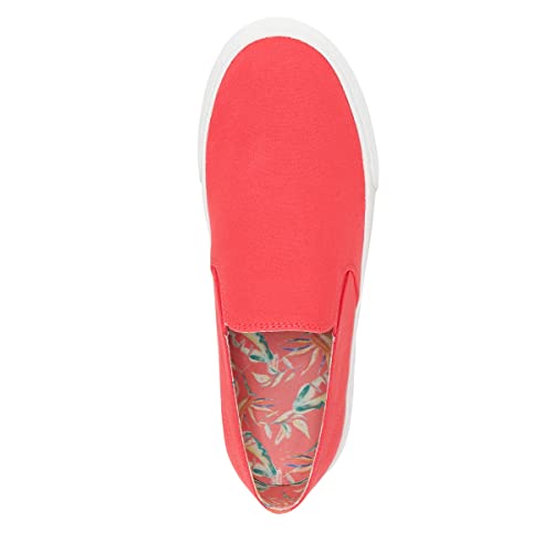 Vionic Women's Carefree Groove Slip On Fashion Sneaker- Sustainable Washable Shoes with Orthotic Insole Arch Support, Medium Fit, Women's Sneakers Sizes 5-11, Poppy, 8.5