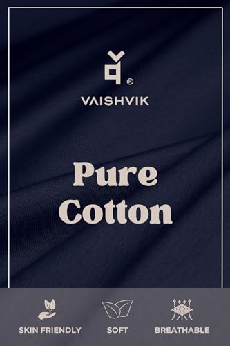 VAISHVIK Women Plus Size Calf Length Pants - Nila 4XL 44 Waist inches Navy Blue