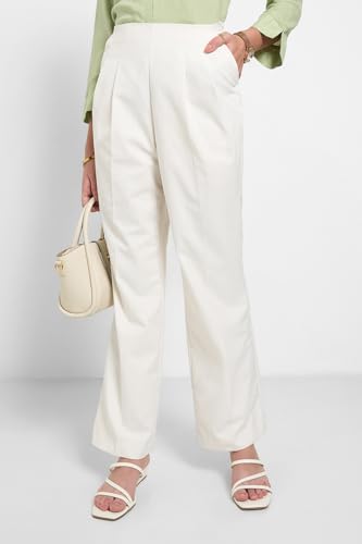 Annabelle by Pantaloons Women's Trousers Antique White