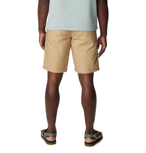 Columbia Men Brown Washed Out Shorts, 36