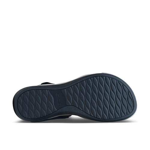 Clarks Women's Ankle Strap Athletic Sandals, Navy Textile, 2.5 UK