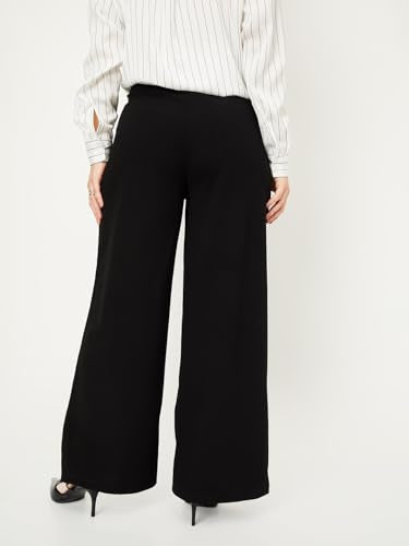 Max Women's Regular Trousers (SFC3602_Black