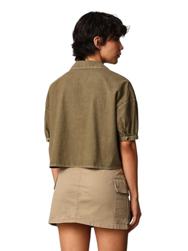 ONLY Women Boxy Olive Shirt