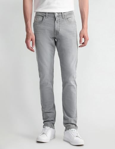U.S. POLO ASSN. Mens Brandon Slim Tapered Jeans (UDJENO1823_Grey_30)