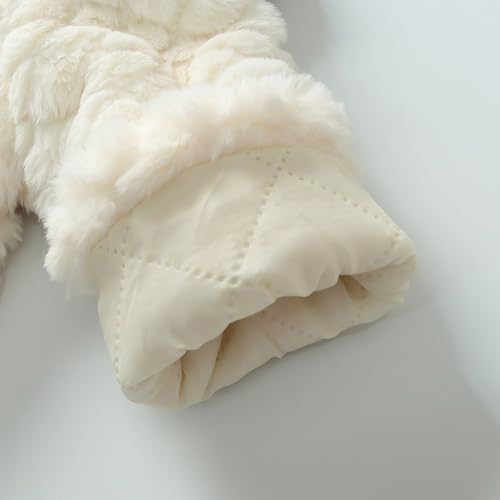 Hopscotch Girls Full Sleeves White Textured Puffer Jacket (2-3 Years)