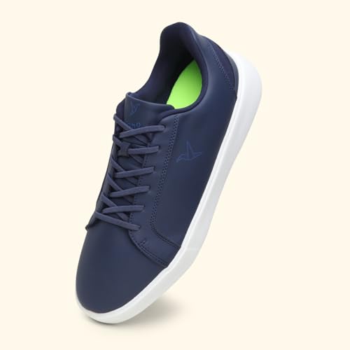 YOHO Blinc Hands Free Sneakers for Men | Truly Slip ons | Quick wear Elastic Laces, Mystery Blue - UK 11