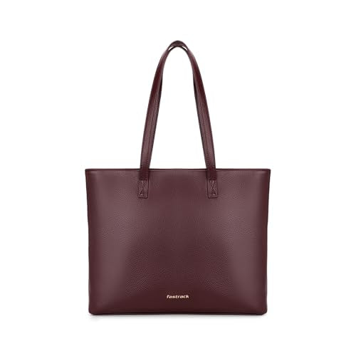 Fastrack Pebblepop Tote | Faux-Leather Women's Tote Bag | Textured Laptop Tote For Daily Use | 14-Inch Laptop Compatible