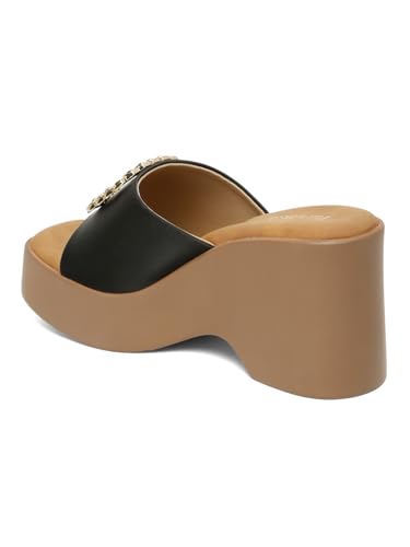 Flat n Heels Womens Black Pumps FnH 3121-BK