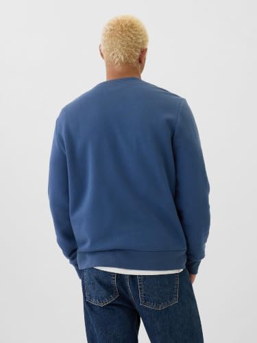 Men's Regular Fit Logo Sweatshirt, Blue, L