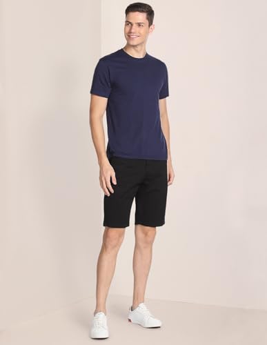 U.S. POLO ASSN. Mid Rise Solid Slim Fit Shorts Black