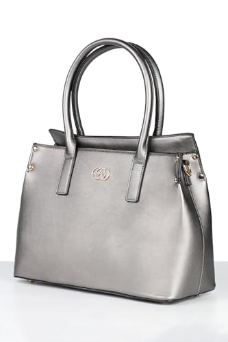 Allen Solly Women Gunmetal colour Handheld_AHBGFRGBS02454 Size-31 * 14 * 21cm