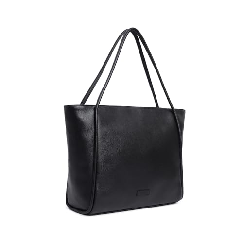 Fastrack Laptop Tote Bag for Women | Sleek Faux Leather Work Tote Fits 14” Laptop | Spacious Interior with Utility Pockets | Stylish Everyday Office Bag with Zipper Closure