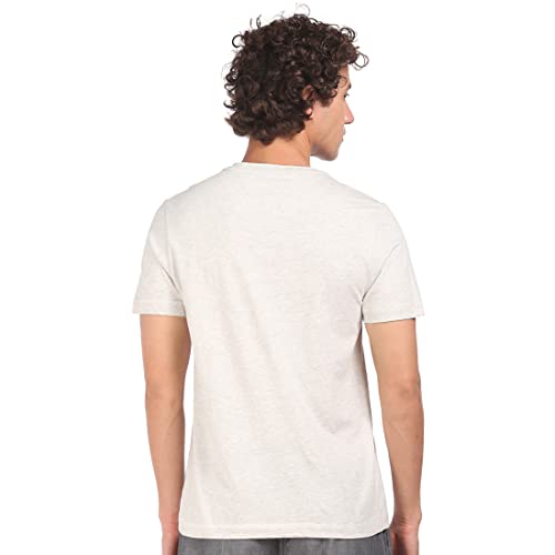 U.S. Polo Assn. Comfort Fit Pure Cotton I686 Henley Lounge T-Shirt - Pack Of 1 (LT.GREY MELANGE XL)