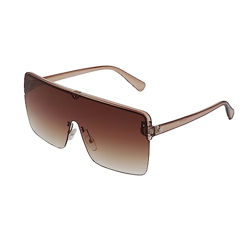 Carlton London Brown Toned UV Protected Shield Sunglasses For Women