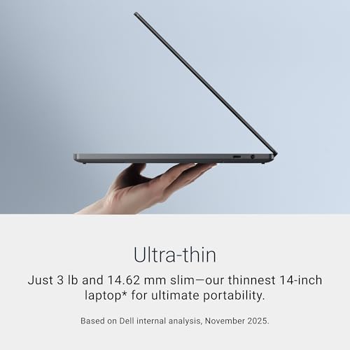 Dell XPS 14 DA14260, AI Powered Intel Core Ultra X7 358H Processor, 14" 2.8K 400 Nits Touch Screen Display, 32GB RAM, 1TB SSD, Wi-Fi 7, Graphite, Windows 11 + MSO, 1.36Kg, Thin & Light Laptop